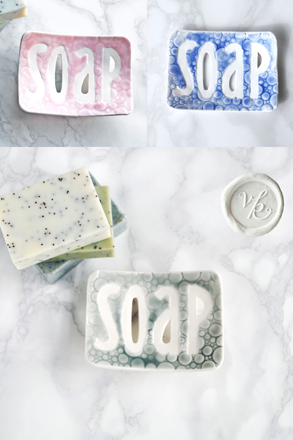 porcelain TYPO soap dishes VanillaKiln