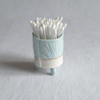 RUCHED No9, white porcelain, tea light holder, pottery 9th anniversary, china 2nd 20th anniversary, porcelain 18th anniversar