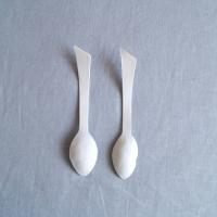 Ceramic, LEAF, collectable spoon, white porcelain, celadon blue, Vanillakiln, UK, leaf texture, blue white, ceramic spoon,