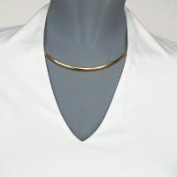 Omega necklet, steel, gold or rose gold