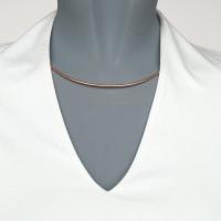 Omega necklet, steel, gold or rose gold