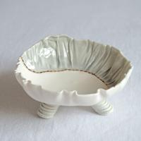 RUCHED No1, freeform bowl, porcelain jewellery bowl, pottery 9th anniversary, china 2nd 20th anniversary, porcelain 18th anni