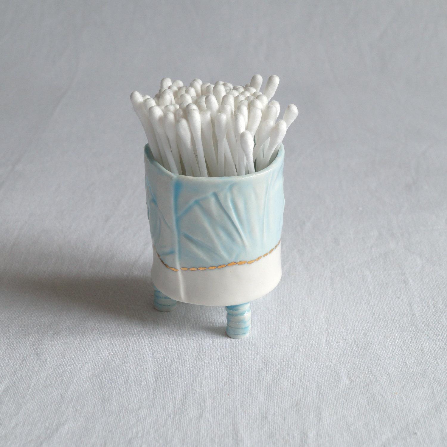 RUCHED No9, white porcelain, tea light holder, pottery 9th anniversary, china 2nd 20th anniversary, porcelain 18th anniversar