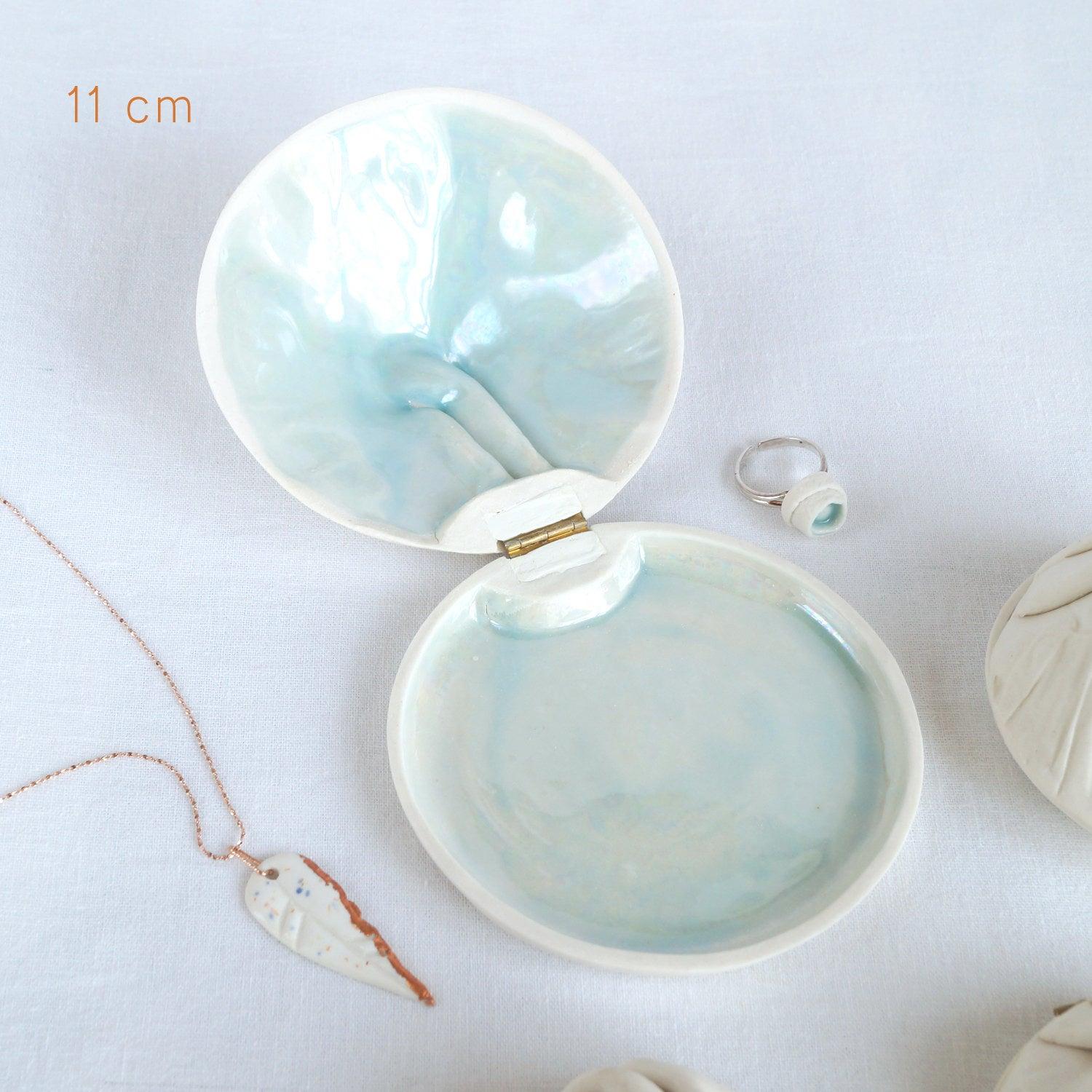 RUCHED 10, freeform jar, porcelain jewellery box, pottery 9th anniversary, china 2nd 20th anniversary, porcelain 18th anniver