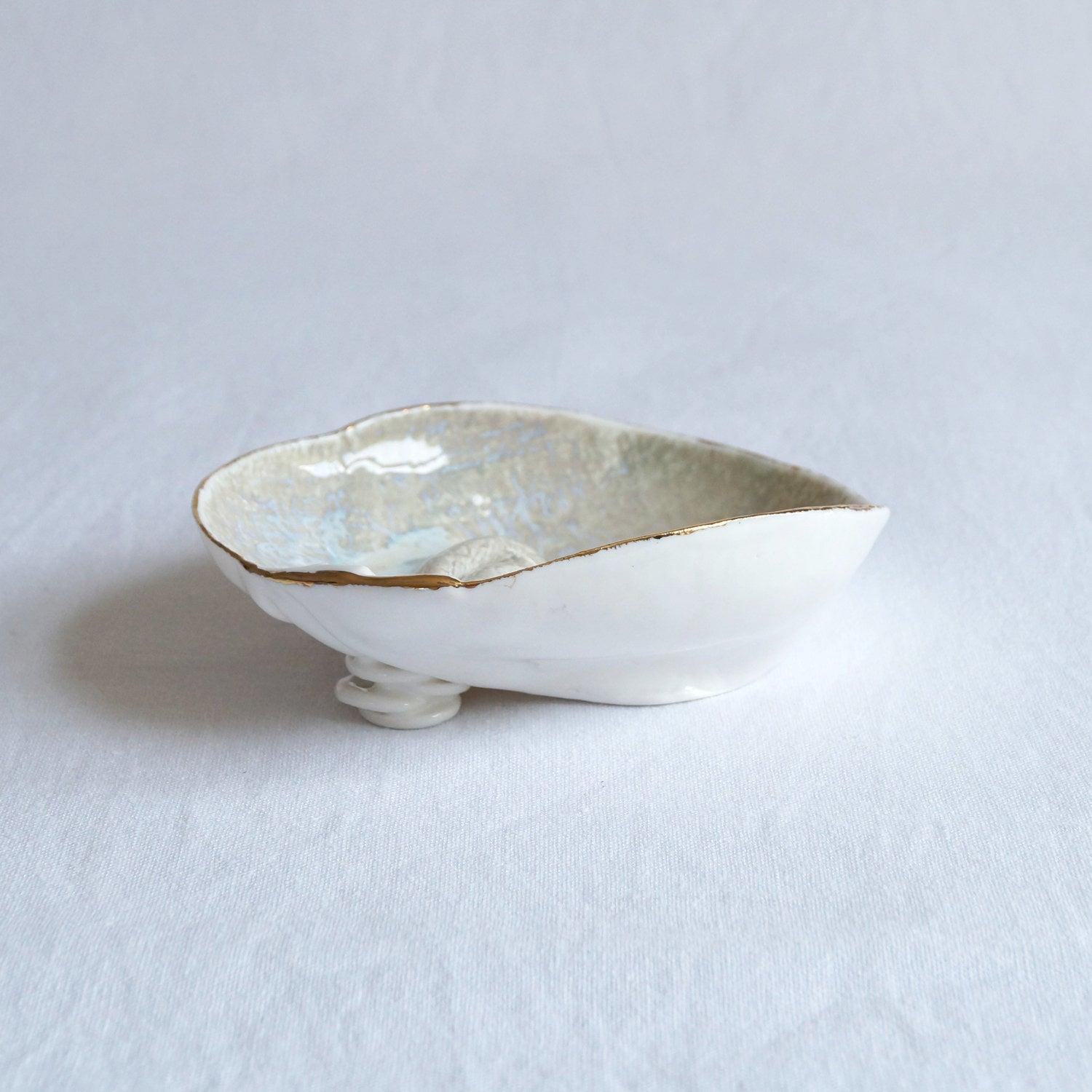 Gathered linen No1, round bowl, art bowl, freeform bowl, porcelain bowl, linen texture, 8th anniversary, 12th anniversary, 18